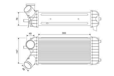 Radiador de aire de admisión VALEO 818365