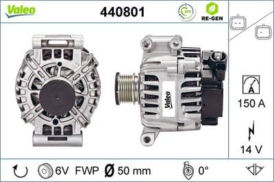 Alternador VALEO 440801