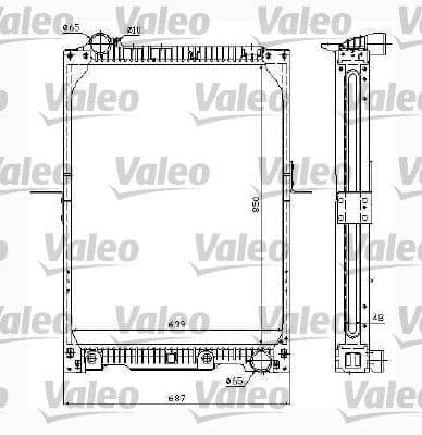 Radiador, refrigeración del motor VALEO 732996