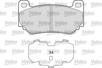 Juego de balatas de freno VALEO 601661