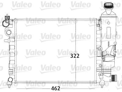 Radiador, refrigeración del motor VALEO 731498