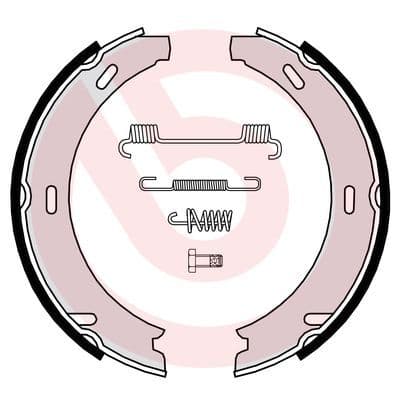 Juego de zapatas de frenos, freno de mano BREMBO S 50 507