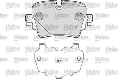Juego de balatas de freno VALEO 601670