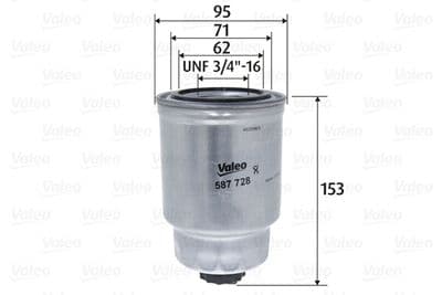 Filtro combustible VALEO 587728