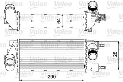 Radiador de aire de admisión VALEO 818585