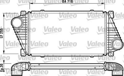 Radiador de aire de admisión VALEO 816890