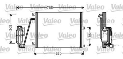 Condensador, aire acondicionado VALEO 817670