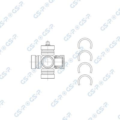 Junta, árbol cardán GSP UJ900064