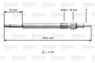 Bujía de precalentamiento VALEO 345121