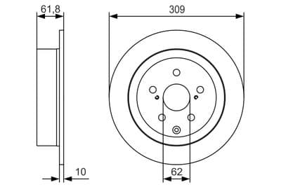 Disco de freno BOSCH 0 986 479 T04