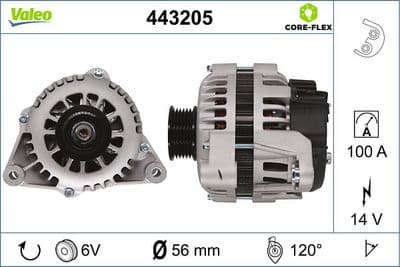Alternador VALEO 443205