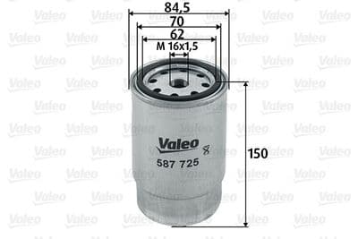 Filtro combustible VALEO 587725