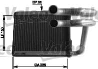 Radiador de calefacción, calefacción interior VALEO 812434