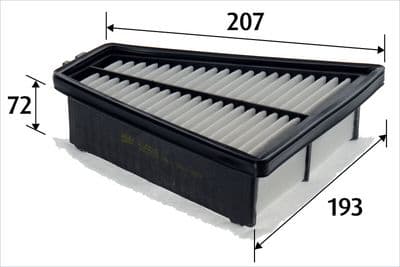 Filtro de aire VALEO 585509