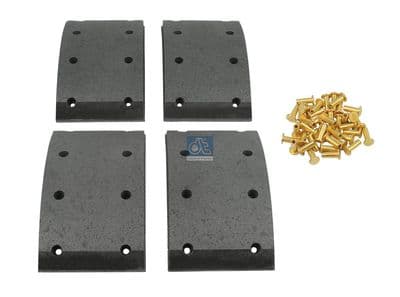 Juego de balatas de freno, freno de tambor DT Spare Parts 1.35019