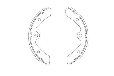 Juego de zapatas de frenos Kavo Parts KBS-8929