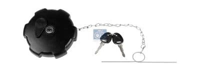 Cierre, tanque de combustible DT Spare Parts 2.12158