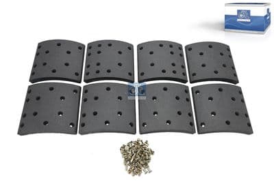Juego de balatas de freno, freno de tambor DT Spare Parts 7.92424