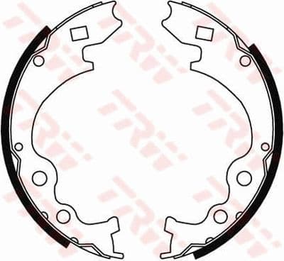 Juego de zapatas de frenos TRW GS6243