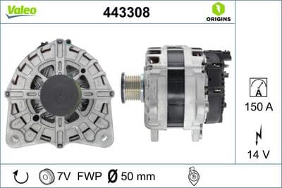 Alternador VALEO 443308