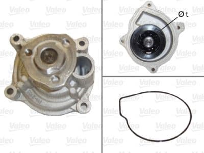 Bomba de agua, refrigeración del motor VALEO 506867