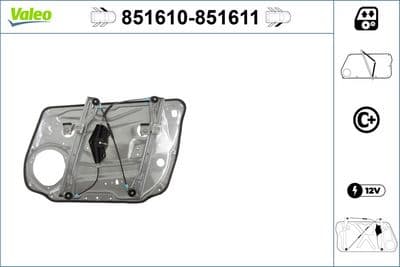 Elevador para ventanas VALEO 851610