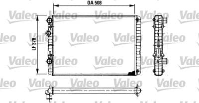 Radiador, refrigeración del motor VALEO 730954