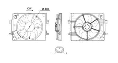 Ventilador, refrigeración del motor MAHLE CFF 760 000S