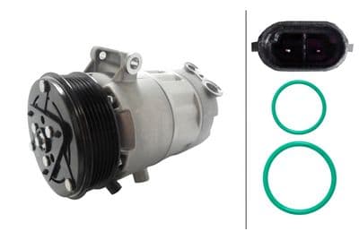 Compresor, aire acondicionado HELLA 8FK 366 203-781