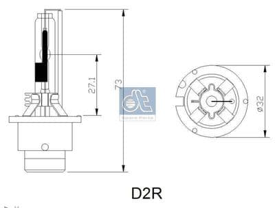 Foco, faro principal DT Spare Parts 3.32942