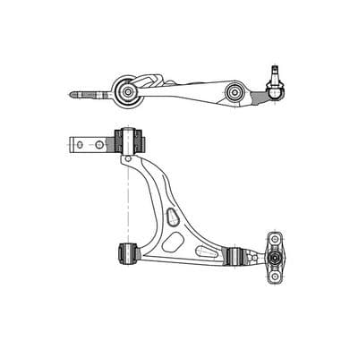 Brazo oscilante, suspensión de ruedas CTR CQ1136R