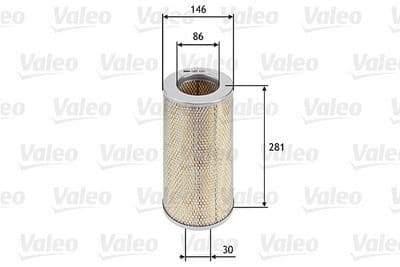 Filtro de aire VALEO 585680