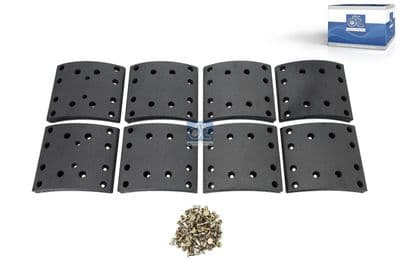 Juego de balatas de freno, freno de tambor DT Spare Parts 7.92422