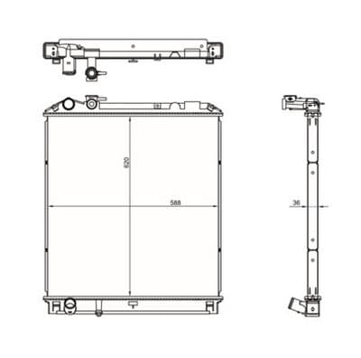 Radiador, refrigeración del motor MAHLE CR 2891 000S