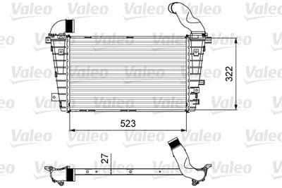 Radiador de aire de admisión VALEO 818615