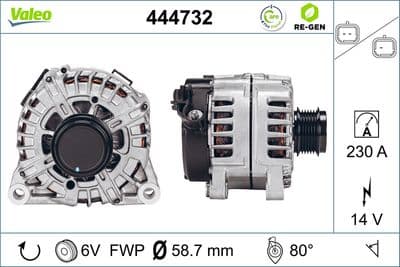 Alternador VALEO 444732