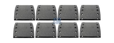 Juego de balatas de freno, freno de tambor DT Spare Parts 10.13016