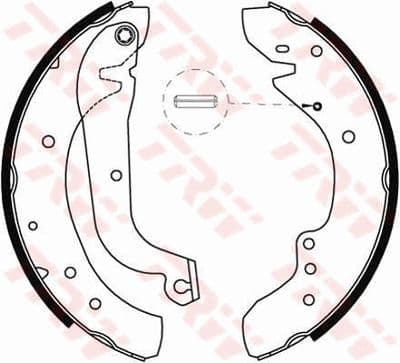 Juego de zapatas de frenos TRW GS8565