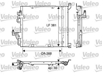 Condensador, aire acondicionado VALEO 817847