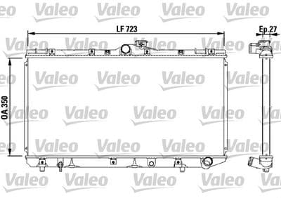 Radiador, refrigeración del motor VALEO 731568