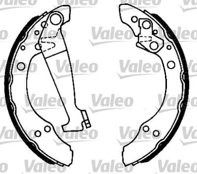 Juego de zapatas de frenos VALEO 562051