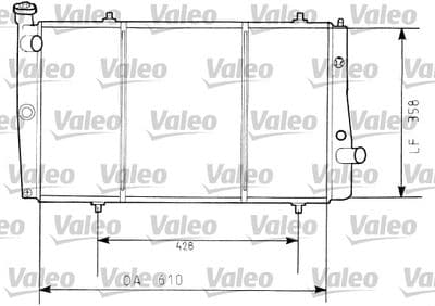 Radiador, refrigeración del motor VALEO 730634