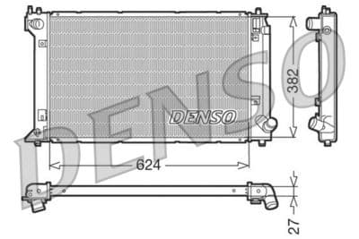 Radiador, refrigeración del motor DENSO DRM50019