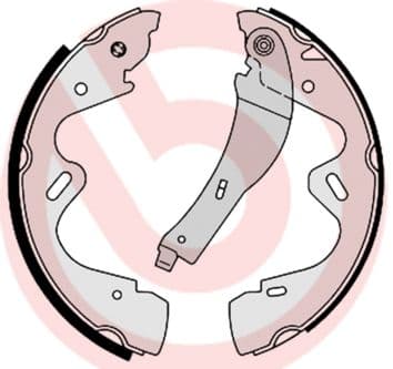Juego de zapatas de frenos BREMBO S 56 517