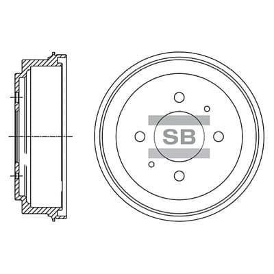 Tambor de freno Hi-Q SD4327