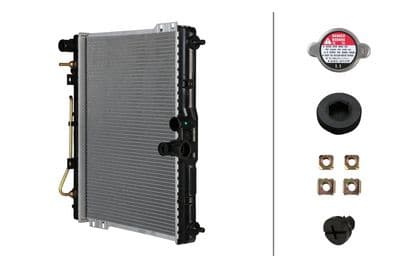 Radiador, refrigeración del motor HELLA 8MK 366 311-751