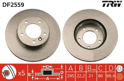 Disco de freno TRW DF2559