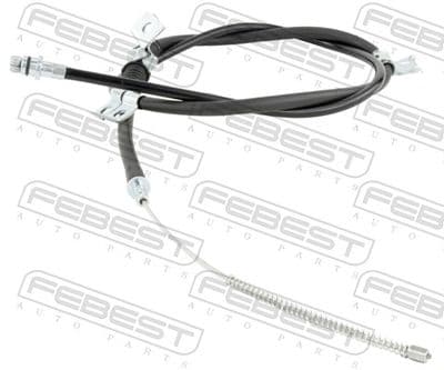 Cable de accionamiento, freno de estacionamiento FEBEST 04100-V93RH