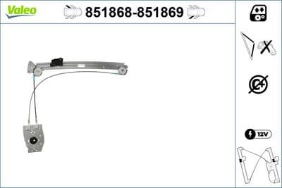 Elevador para ventanas VALEO 851868