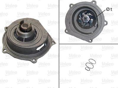 Bomba de agua, refrigeración del motor VALEO 506320